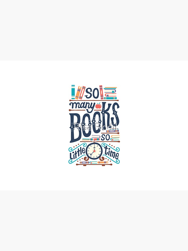 "So viele Bücher, so wenig Zeit" Trinkflasche von risarodil Redbubble