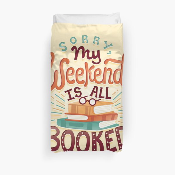 I'm booked Duvet Cover