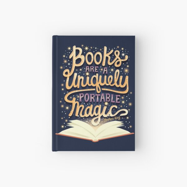 Books are magic Hardcover Journal