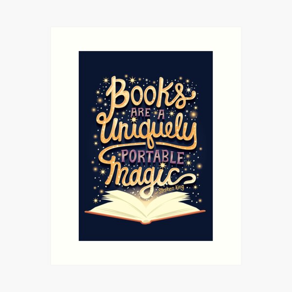 Books are magic Art Print