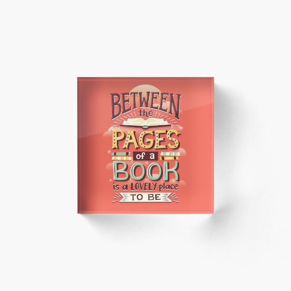 Between pages Acrylic Block