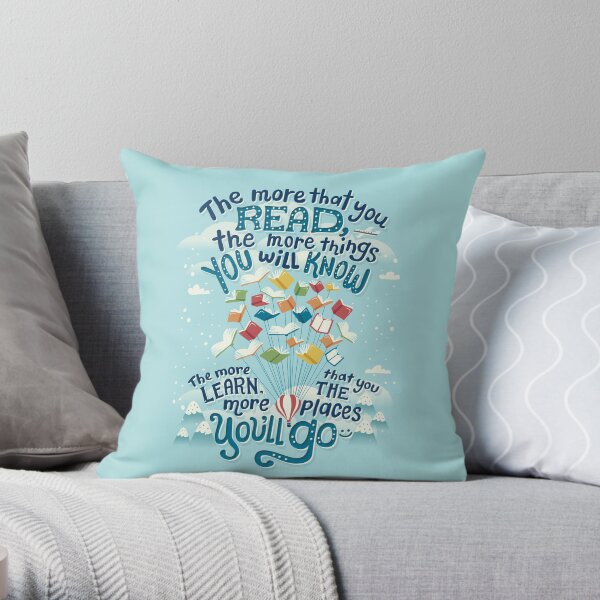 Go places Throw Pillow