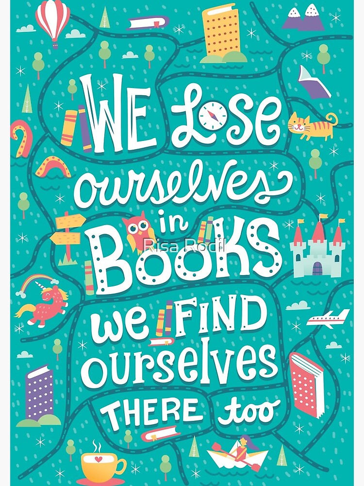 Thumbnail 3 of 3, Spiral Notebook, Lose ourselves in books designed and sold by Risa Rodil.