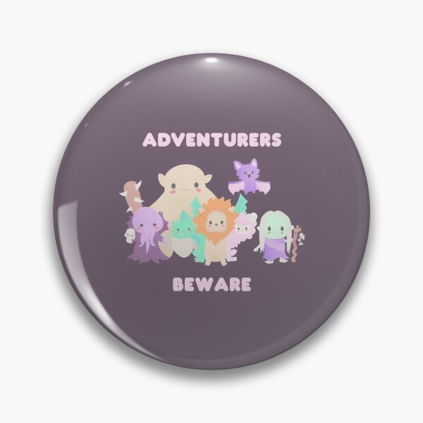 Item preview, Kawaii Monsters - Adventurers Beware designed and sold by FlutesLoot.