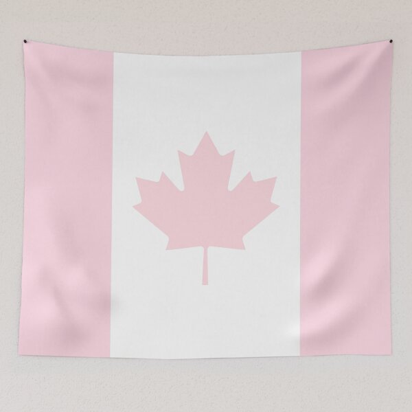 Item preview, Pastel Pink Canadian Flag designed and sold by yingzge.