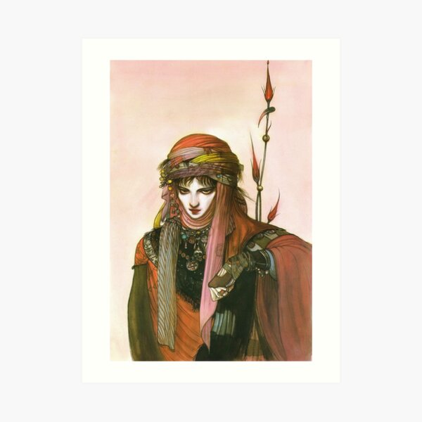 yoshitaka amano - guin saga / boy of valakia Art Print