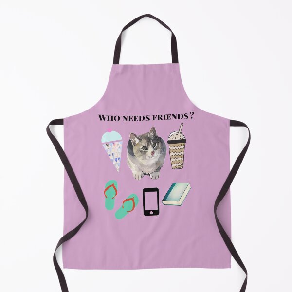 Item preview, Who Needs Friends? Cat Coffee Ice Cream Book Phone designed and sold by AZGuzmans.
