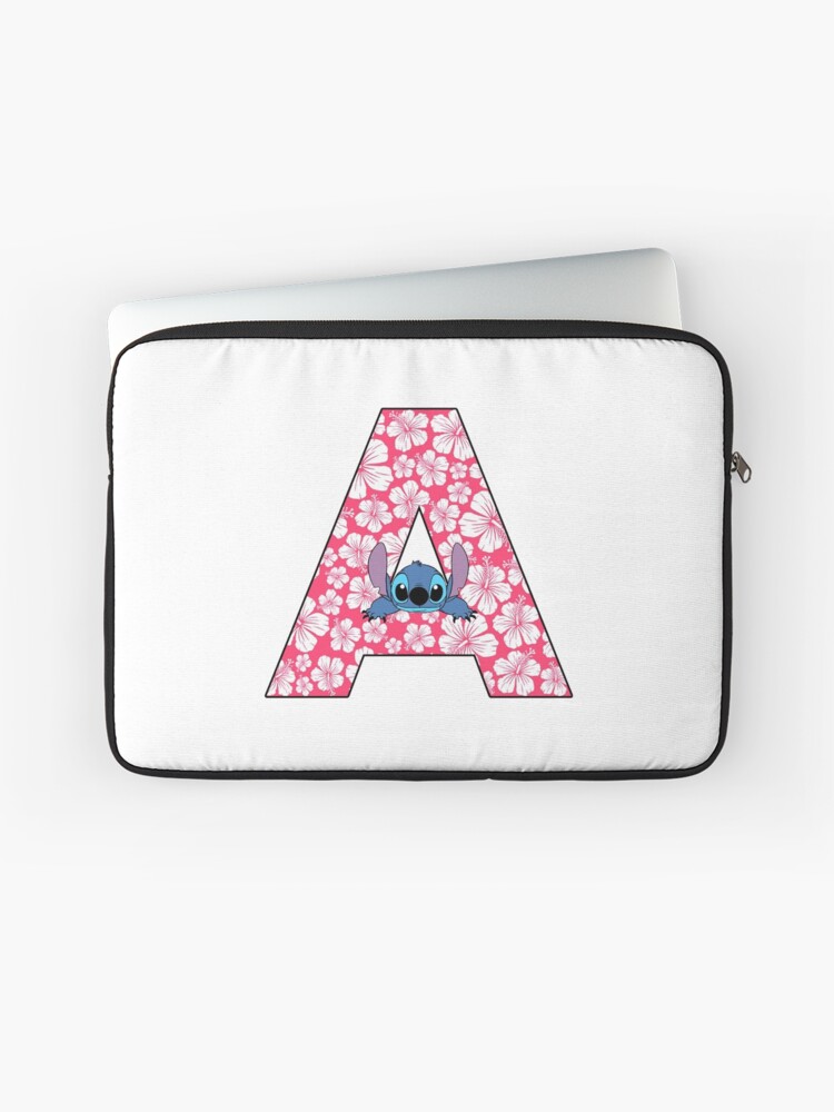 Imagen 1 de 2, Funda para portátil con la obra Lilo & Stitch Letra A, diseñada y vendida por Lizettesotelo.