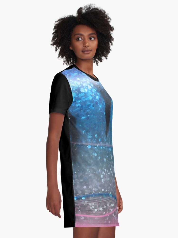 shimmer t shirt dress