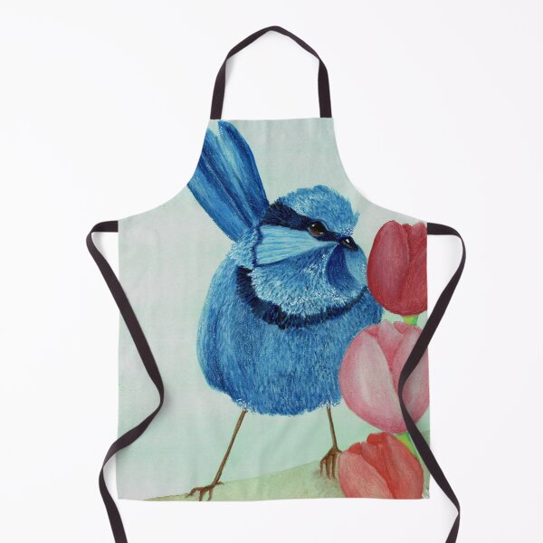 Item preview, Blue Wren with Tulips designed and sold by Deb Webb.