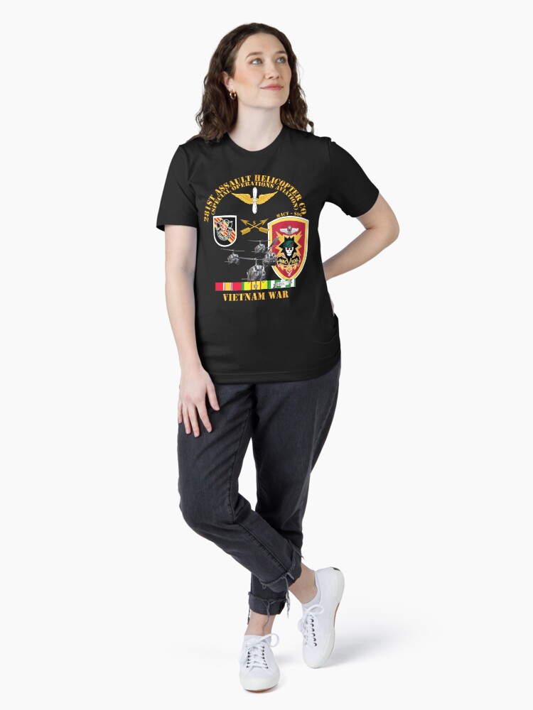 Thumbnail 4 of 7, Essential T-Shirt, Army - 281st AHC MAC V SOG w SVC designed and sold by twix123844.