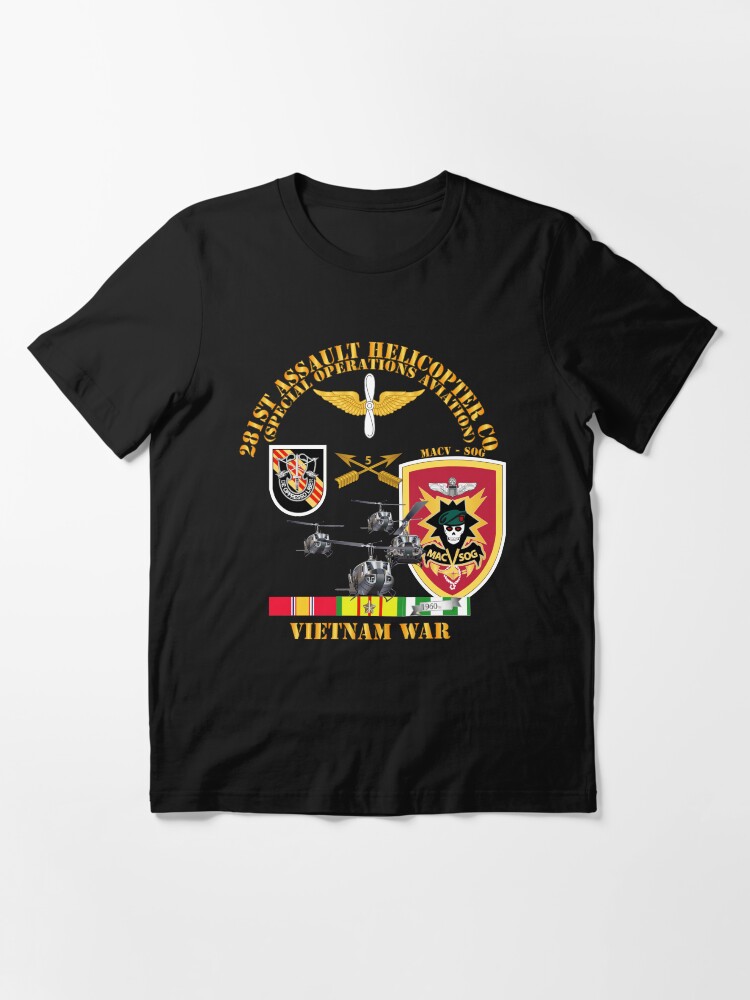 Thumbnail 3 of 7, Essential T-Shirt, Army - 281st AHC MAC V SOG w SVC designed and sold by twix123844.