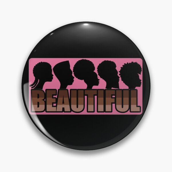 Item preview, black is beautiful natural hairstyles and brown skin tones pink version designed and sold by smARTwork.