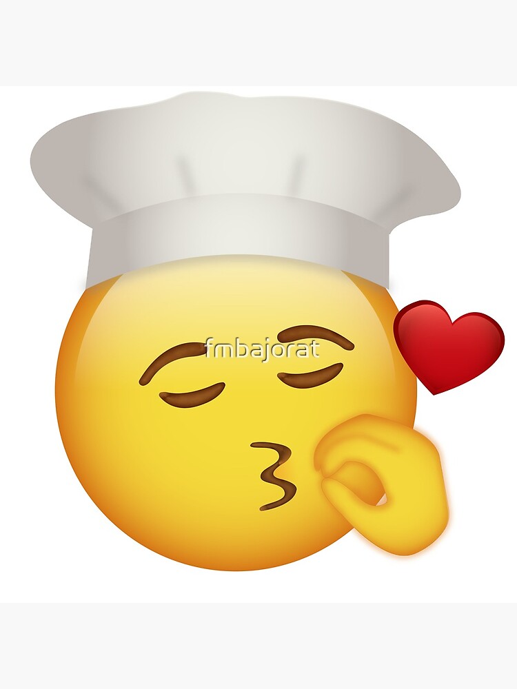 chef-s-kiss-emoji-poster-for-sale-by-fmbajorat-redbubble