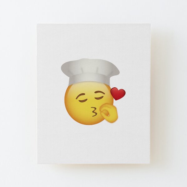 chef-s-kiss-emoji-mounted-print-for-sale-by-fmbajorat-redbubble