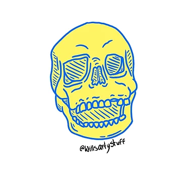 Artwork thumbnail, Electric skull by ReeceWD