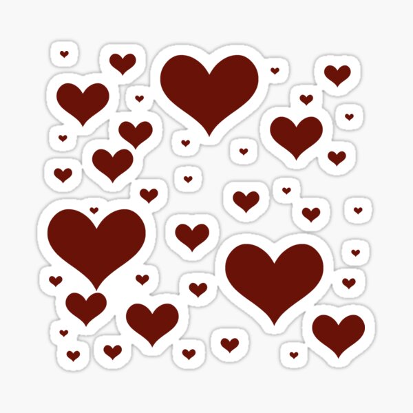 Hearts of many Sticker