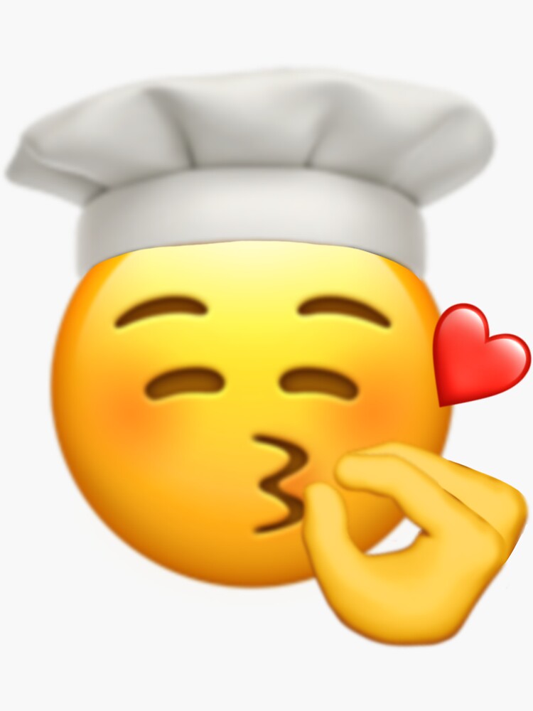 chef-s-kiss-emoji-sticker-for-sale-by-manjot21-redbubble