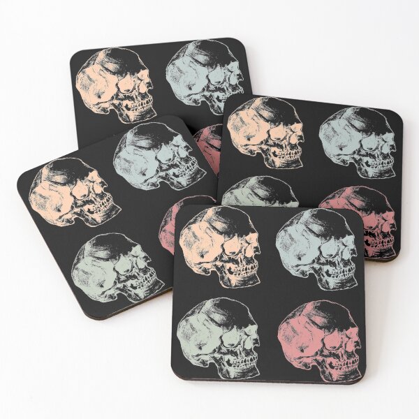 Item preview, Pop Art Skulls Grid, Muted/Pastel designed and sold by IGYdesigns.