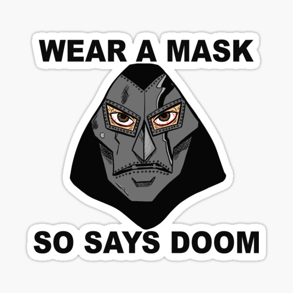 Doctor Doom Stickers Redbubble - war maze decal roblox