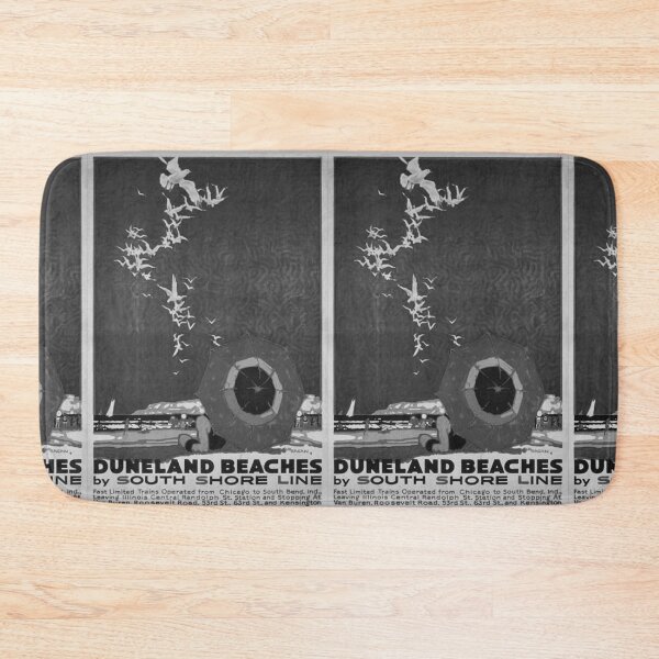 Item preview, Duneland Beaches Noire vintage travel poster designed and sold by stickart-marek.