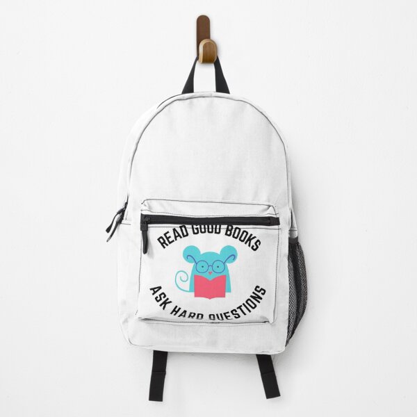 Item preview, Read good books ask hard questions designed and sold by bumperapparels.