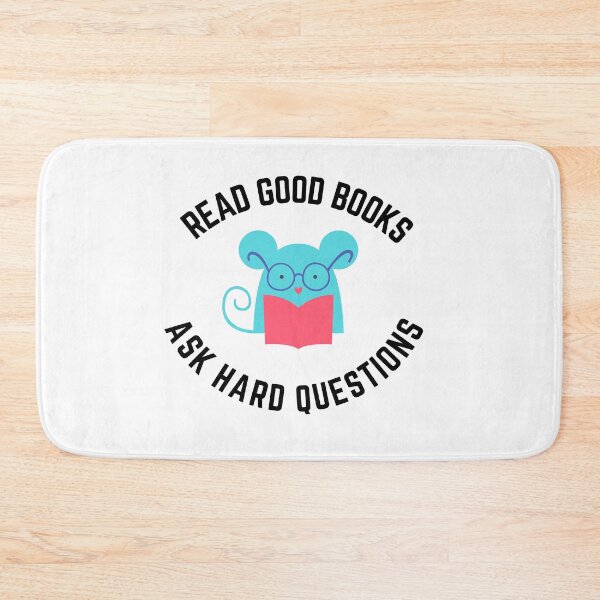 Item preview, Read good books ask hard questions designed and sold by bumperapparels.