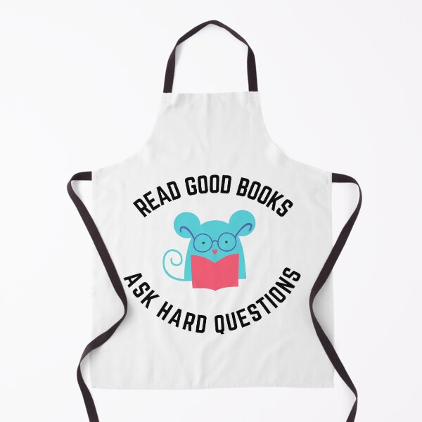 Item preview, Read good books ask hard questions designed and sold by bumperapparels.