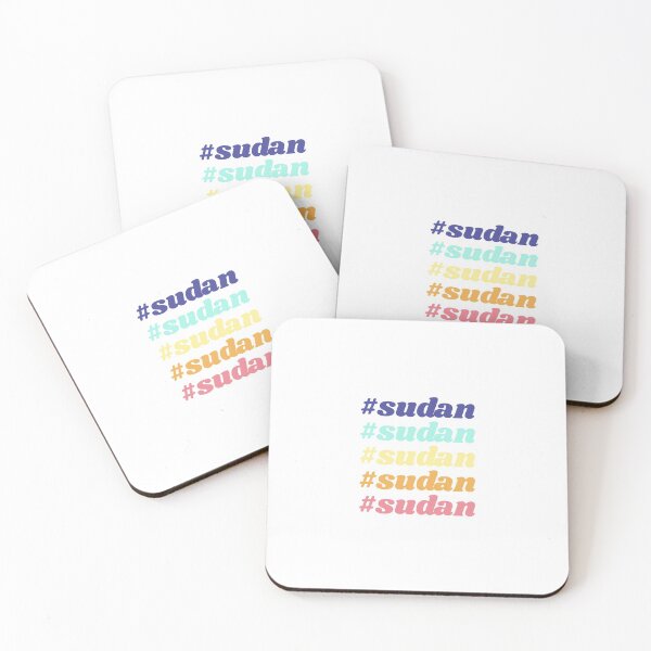 Item preview, Sudan Hashtag in Multi Colors with a Stylish Design designed and sold by ArabCorner.