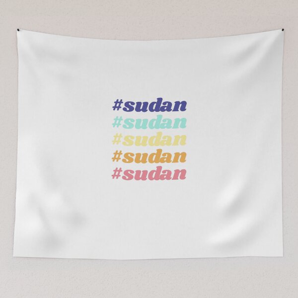 Item preview, Sudan Hashtag in Multi Colors with a Stylish Design designed and sold by ArabCorner.