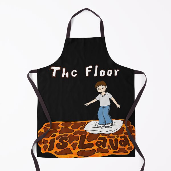 Item preview, The Floor is Lava with kid on a pillow with the lava all around designed and sold by frankheights.