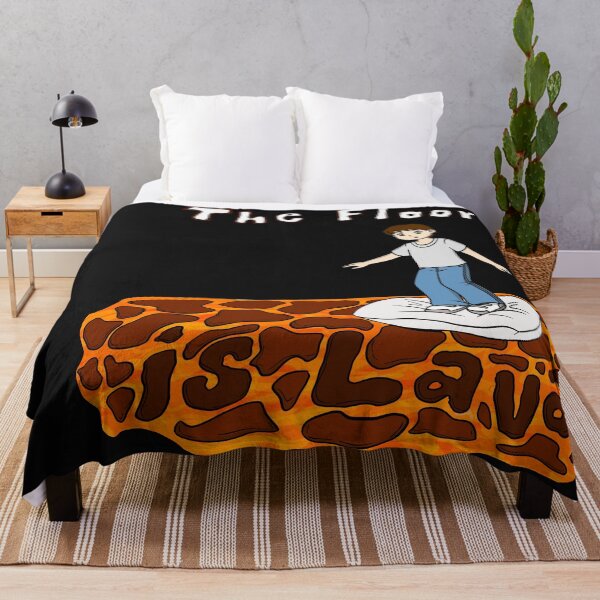 Item preview, The Floor is Lava with kid on a pillow with the lava all around designed and sold by frankheights.