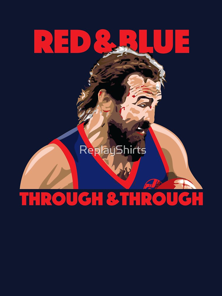 Thumbnail 7 of 7, Classic T-Shirt, Macca - Red & Blue Through & Through designed and sold by ReplayShirts.