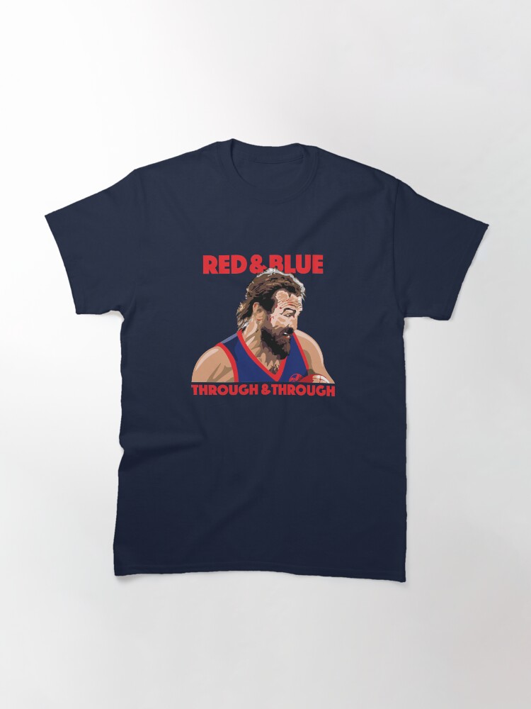 Thumbnail 3 of 7, Classic T-Shirt, Macca - Red & Blue Through & Through designed and sold by ReplayShirts.
