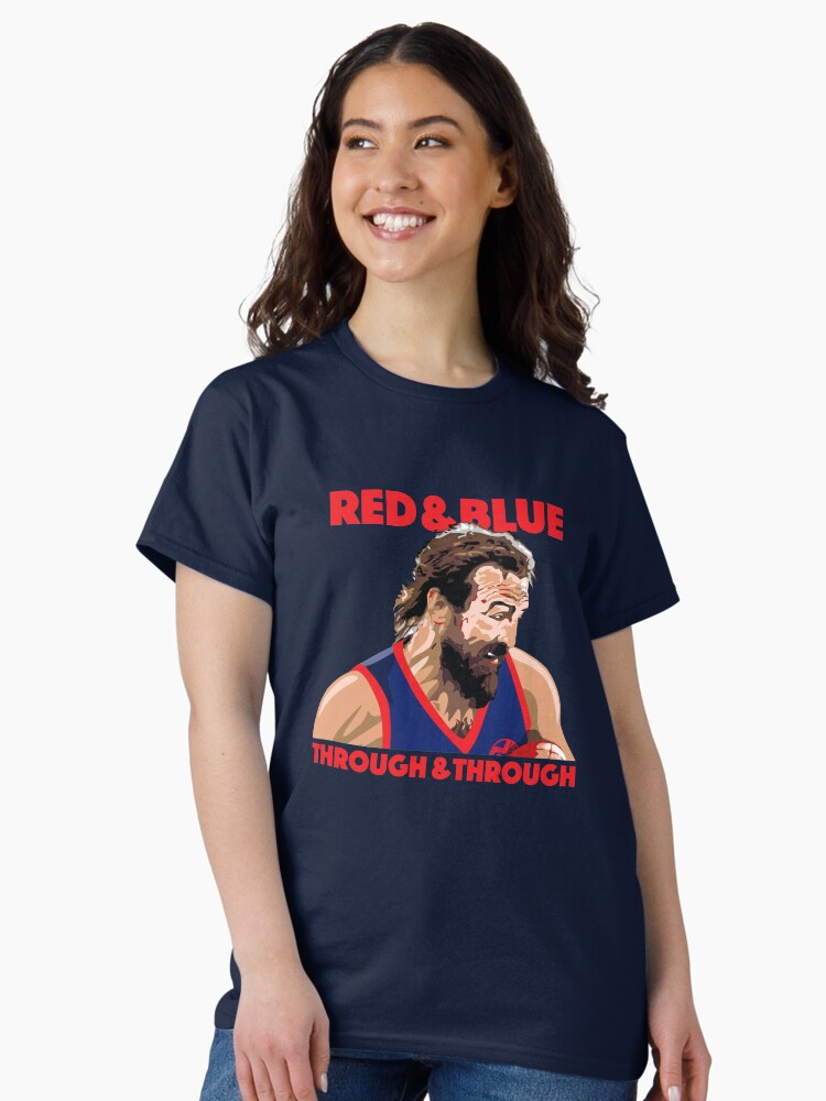 Thumbnail 2 of 7, Classic T-Shirt, Macca - Red & Blue Through & Through designed and sold by ReplayShirts.