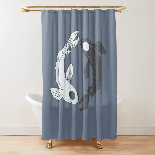 Yin yang koi fishes japanese Shower Curtain for Sale by Sl8Passus