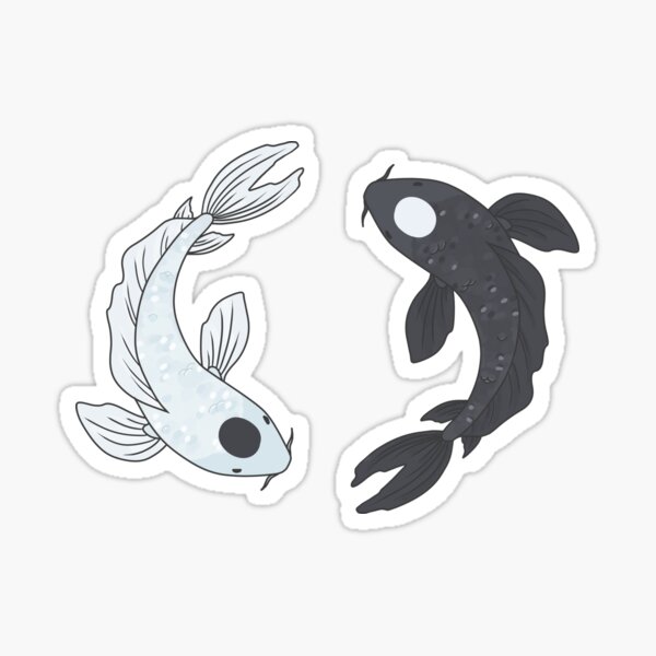 Koi Fish Avatar Katara Porn - Spirit Fish Stickers for Sale | Redbubble