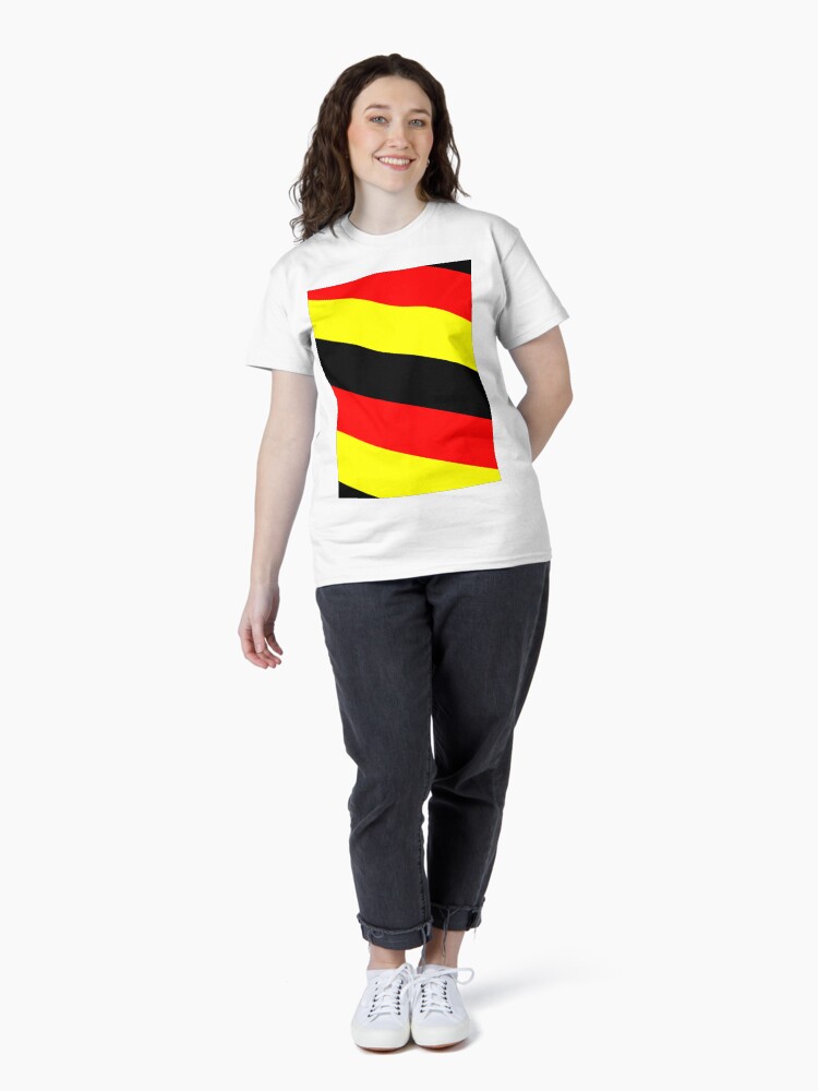 Thumbnail 4 of 7, Classic T-Shirt, German flag pattern designed and sold by bywhacky.