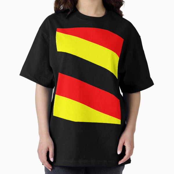 German flag pattern Oversized T-Shirt
