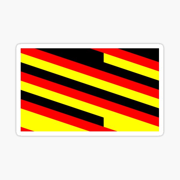 German flag pattern Sticker