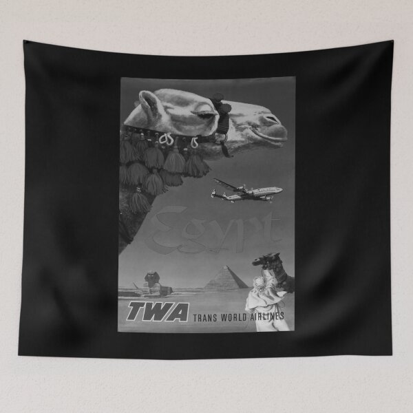 Item preview, Egypt Noire vintage travel poster designed and sold by stickart-marek.