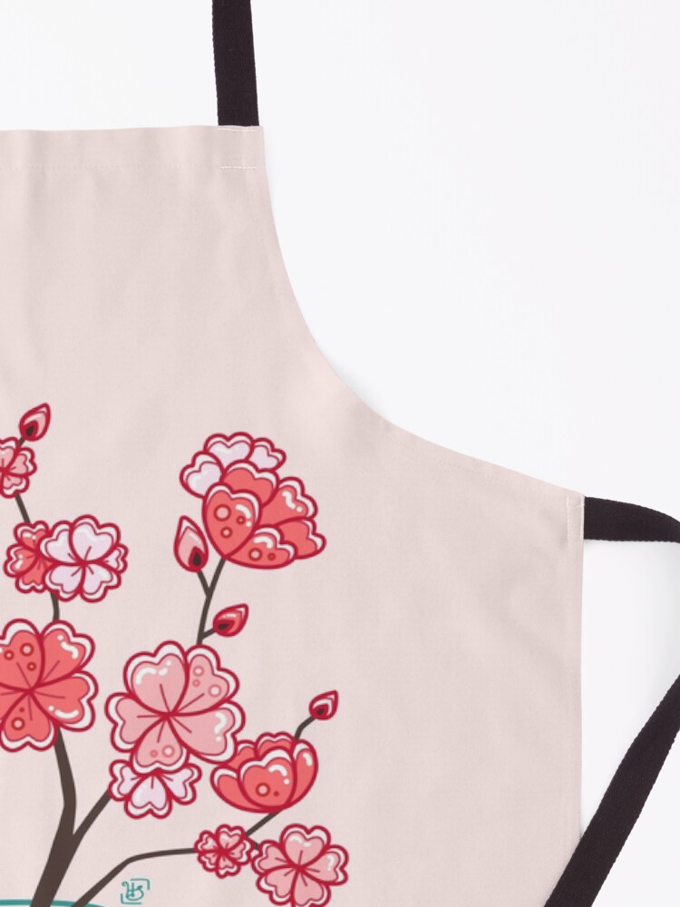 Alternate view of Glass Sakura Bouquet Apron