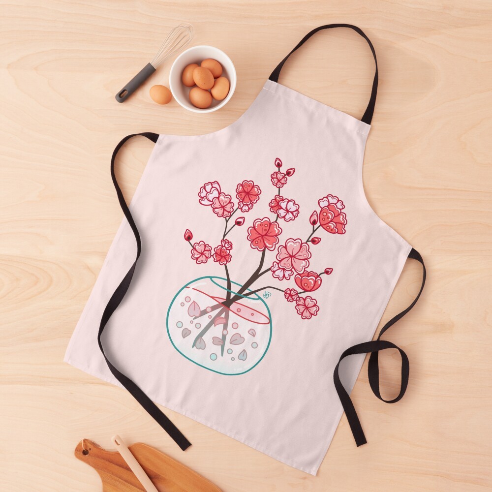 Glass Sakura Bouquet Apron