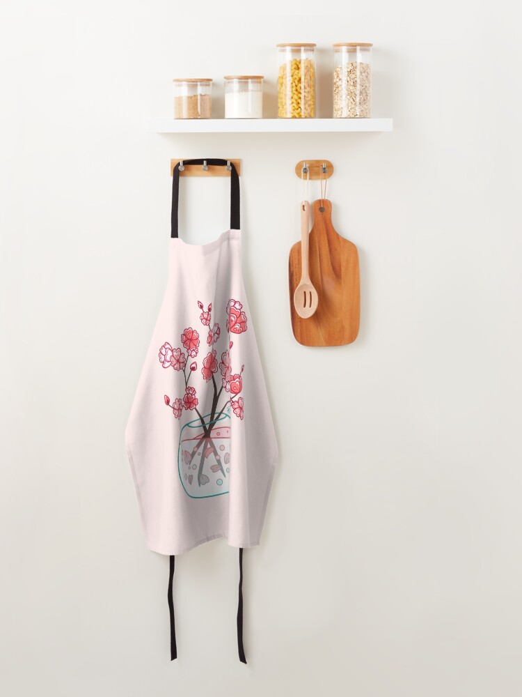 Alternate view of Glass Sakura Bouquet Apron