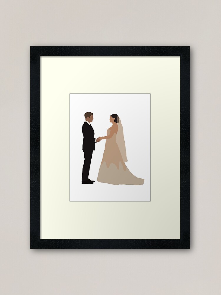 Alaric and Jo wedding Canvas Print for Sale by crystalguo