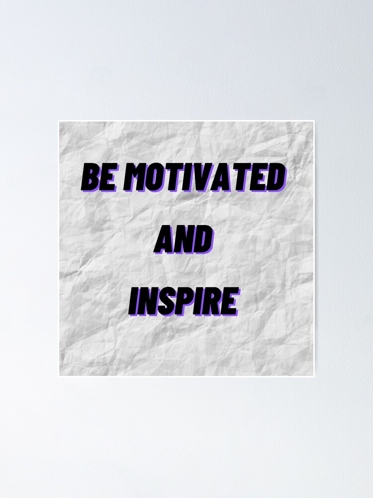 Thumbnail 1 of 3, Poster, Be Motivated (Purple) designed and sold by Riba991.