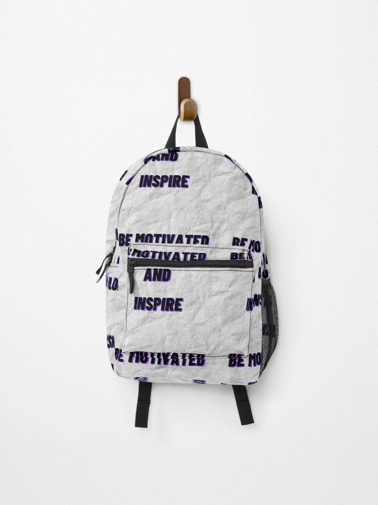 Thumbnail 1 of 3, Backpack, Be Motivated (Purple) designed and sold by Riba991.