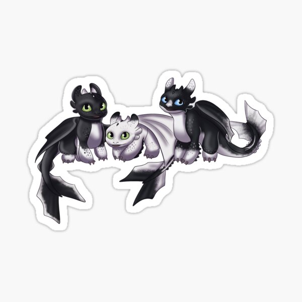 Httyd Night Lights Stickers Redbubble