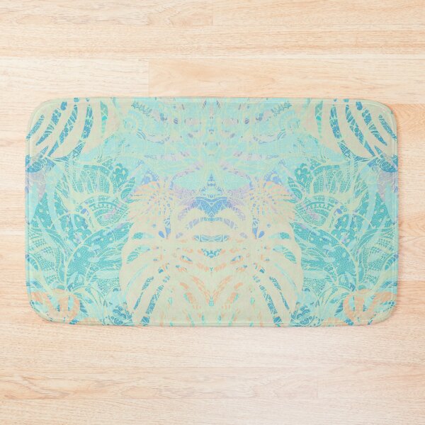 Item preview, Hand drawn watercolor pattern with  monstera leaves designed and sold by MandalaFlowerArt.