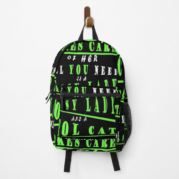 Item preview, Cool Cat Lady Design Text Green designed and sold by vineeth.